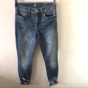 Seven FAM Ankle Skinny Jeans, size 24